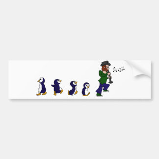 Penguins Love Jazz Bumpersticker