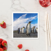Penguins Marching Blue Sky Servet (Insitu)