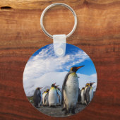 Penguins Marching Blue Sky Sleutelhanger (Voorkant)
