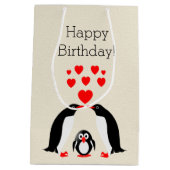Penguins Medium Cadeauzakje (Achterkant)