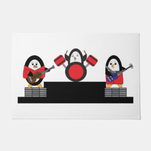 Penguins Music Band Rock en Roll Deurmat