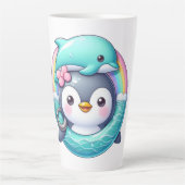 Penguin's Ocean Adventure Latte Mok (Voorkant)