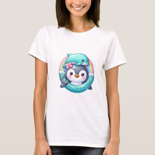 Penguin's Ocean Adventure T-shirt (Voorkant)