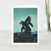 Penguins on Rock Kaart (Voorkant)