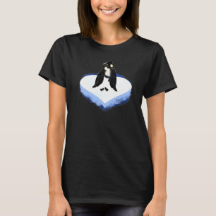 Penguins Outfit love hart Penguins partner outfit T-shirt