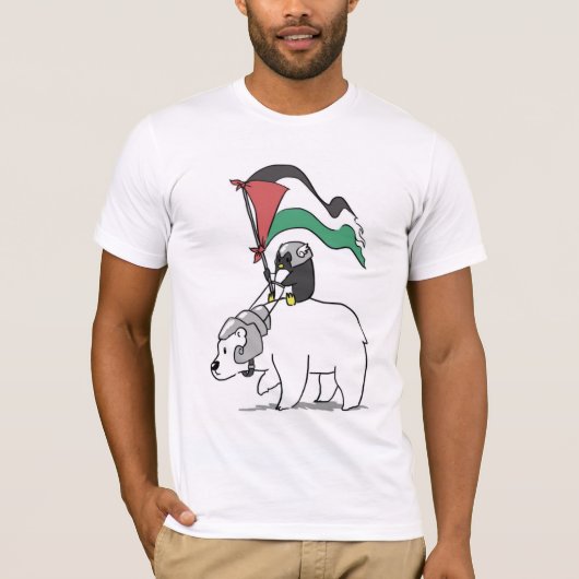 Penguin's Palestine Solidarity Campaign T-shirt (Voorkant)