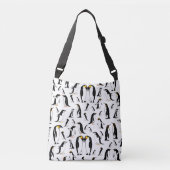 Penguins Pattern Crossbody Tas (Voorkant)