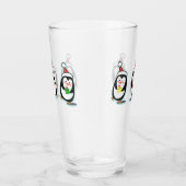 Penguins Pint Glass - kerstfeestdag Glas (Rechts)