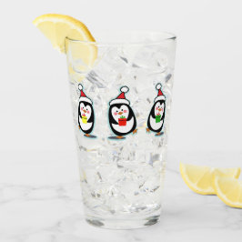 Penguins Pint Glass - kerstfeestdag Glas