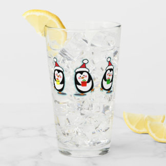 Penguins Pint Glass - kerstfeestdag Glas