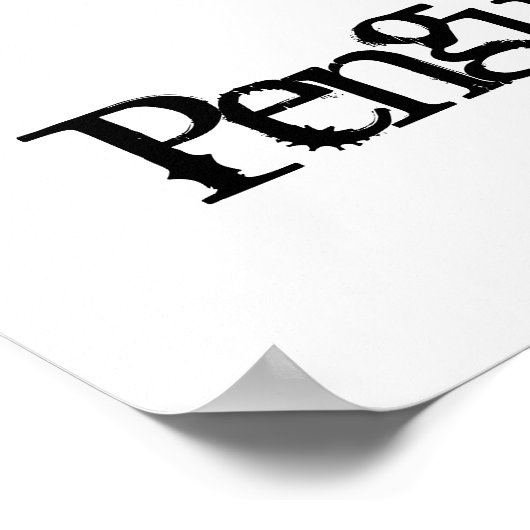 Penguins Poster (Hoek)