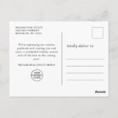 Penguins Red Scarf kerst Corporate Greeting Briefkaart (Achterkant)