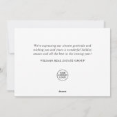 Penguins Red Scarf kerst Corporate Greeting Feestdagenkaart (Achterkant)