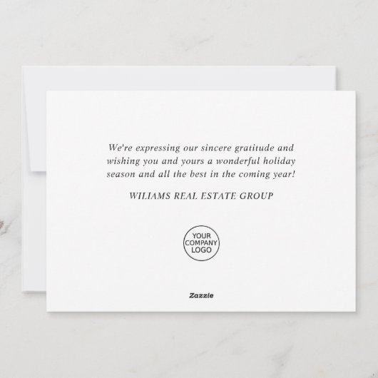 Penguins Red Scarf kerst Corporate Greeting Feestdagenkaart (Achterkant)