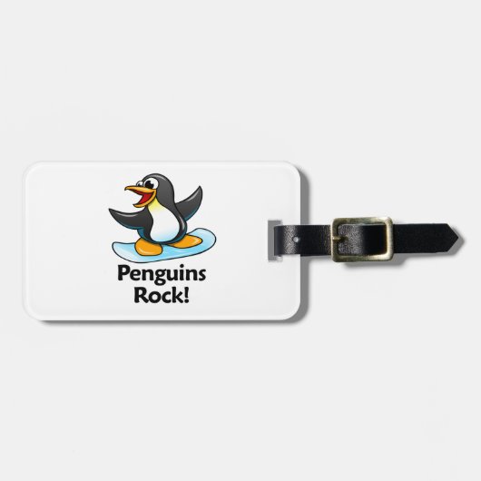 Penguins Rock. Bagagelabel (Voorkant horizontaal)