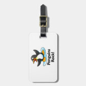 Penguins Rock. Bagagelabel (Voorkant verticaal)