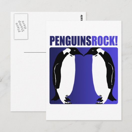 Penguins Rock. Briefkaart (Voorkant / Achterkant)