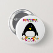 PENGUINS ROCK RONDE BUTTON 5,7 CM (Voorkant /achterkant)
