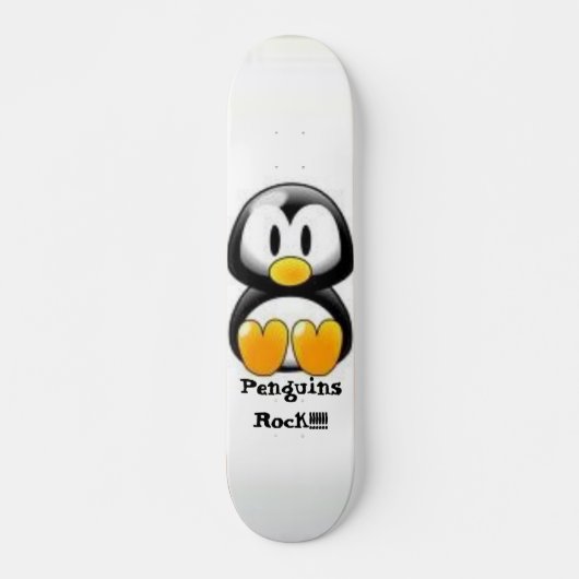 Penguins Rock!!!! Skateboard (Voorkant)