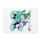 Penguins Skating is Cool Magneet (Horizontaal)