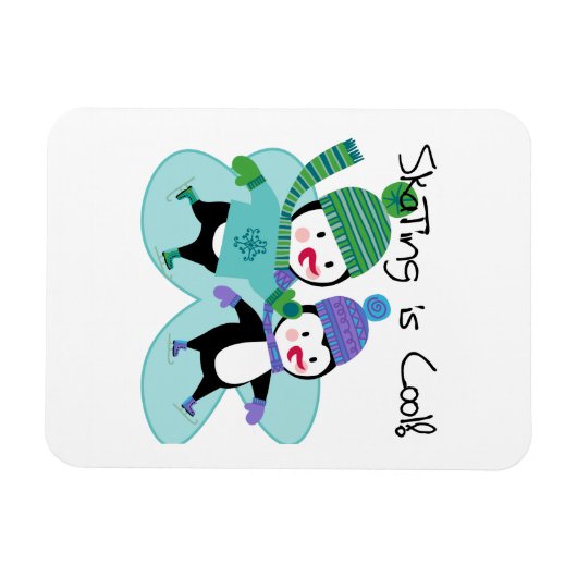 Penguins Skating is Cool Magneet (Horizontaal)