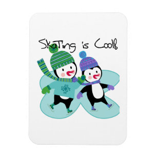 Penguins Skating is Cool Magneet