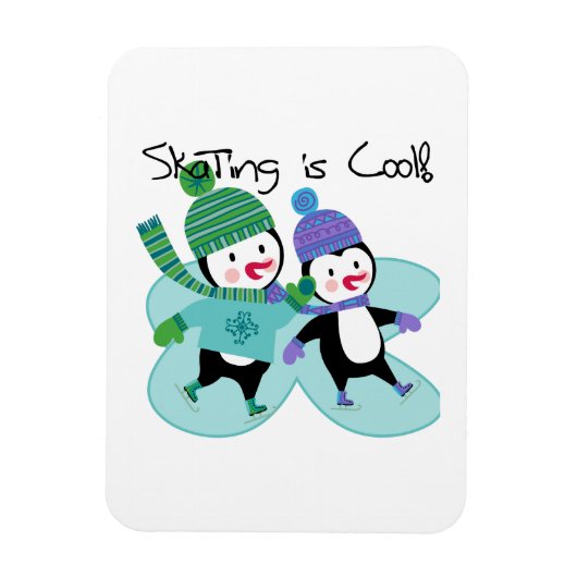 Penguins Skating is Cool Magneet (Verticaal)