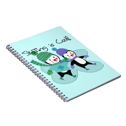 Penguins Skating is Cool Notitieboek (Rechterzijde)