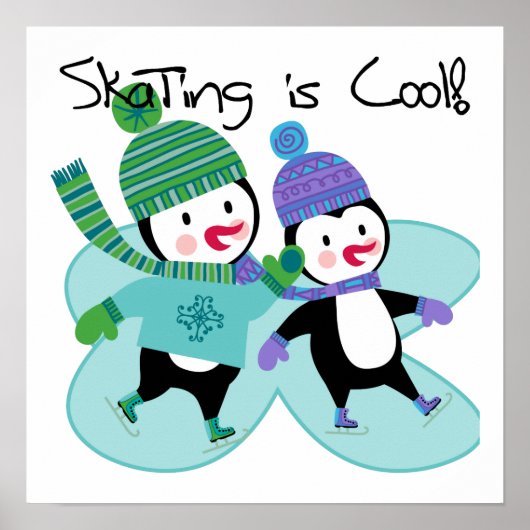 Penguins Skating is Cool Poster (Voorkant)