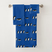 Penguins Sliding Bath Set Bad Handdoek (Insitu)