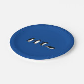 Penguins Sliding Papieren Bordje (Gekanteld)