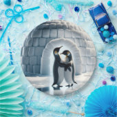 Penguins Slow Dancing beroemd gemaakt door Igloo Papieren Bordje (Feest)