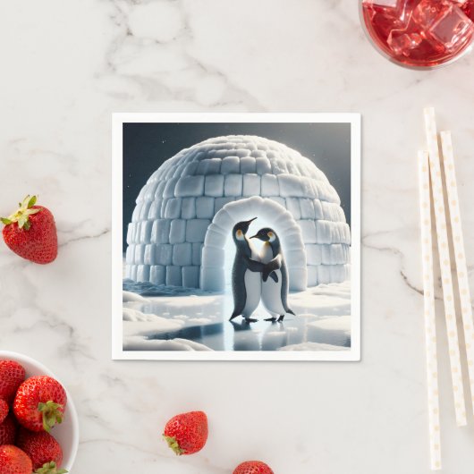 Penguins Slow Dancing beroemd gemaakt door Igloo Servet (Insitu)