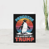 Penguins tegen Trump pinguïn flipt anti-TR op Kaart (Voorkant)