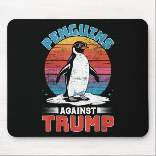 Penguins tegen Trump pinguïn flipt anti-TR op Muismat