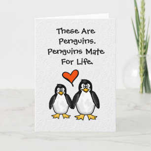 Penguins Valentijnsdag Card Kaart