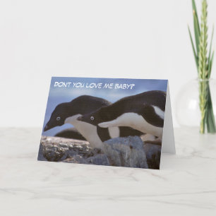 Penguins Valentijnsdag Greetings Card Feestdagen Kaart
