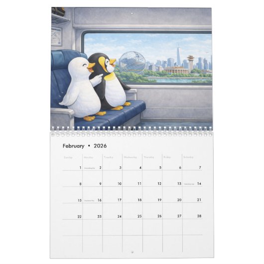 Penguin's Visit to NYC Kalender (Feb 2026)