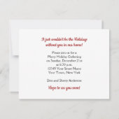 Penguins Winter Scene Holiday Kerstfeest Kaart (Achterkant)