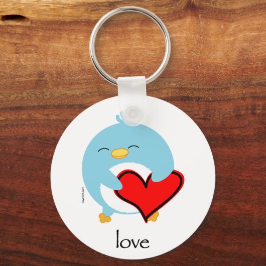 Pengy the Penguin Love Sleutelhanger (Voorkant)