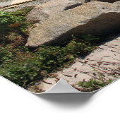 Penhors Harbour en Bay, Bretagne, Frankrijk Poster (Hoek)