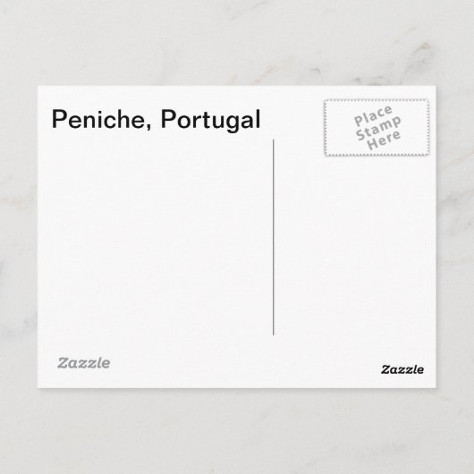Peniche, Portugal Briefkaart (Achterkant)