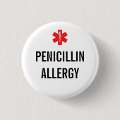 Penicillin Allergy Alert Button (Voorkant)