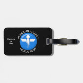 Penicillin Allergy Medical Alert Bagagelabel (Achterkant horizontaal)