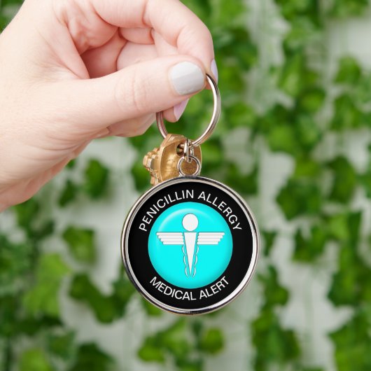 Penicillin Allergy Medical Alert - Button Sleutelh Sleutelhanger (Hand)