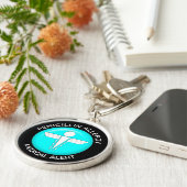 Penicillin Allergy Medical Alert - Button Sleutelh Sleutelhanger (Zijkant)