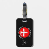 Penicillin Allergy Medical Alert Luggage Tag Bagagelabel (Achterkant verticaal)