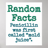 Penicillin heette eerst Mold Juice - Trivia Fa Poster (Voorkant)