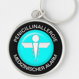 PENICILLINALLERGI Medische waarschuwing - Button S Sleutelhanger