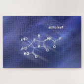 Penicilline, antibioticum, structuurchemisch legpuzzel (Horizontaal)